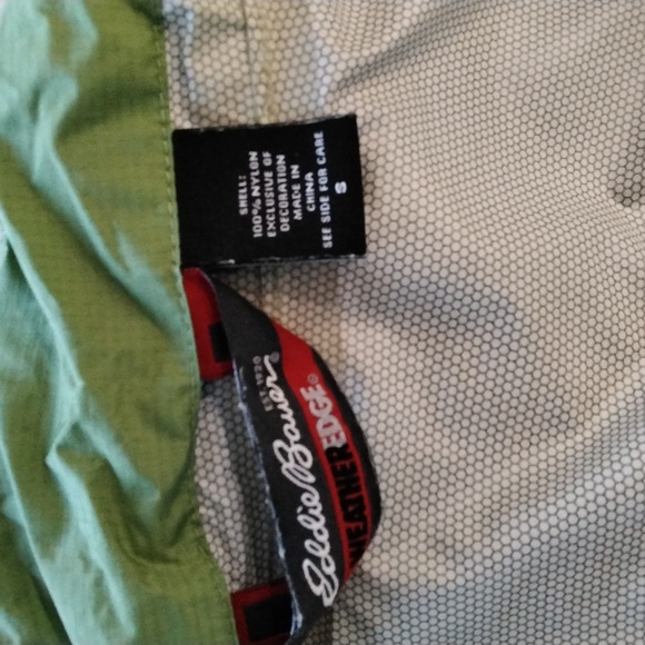 Eddie Bauer Green rain jacket - Picture 3 of 7